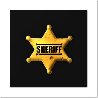 Sheriff's badge Posters and Art